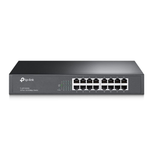 TP-LINK Switch TL-SF1016DS, 16 port, 10/100 Mbps, Steel Case
