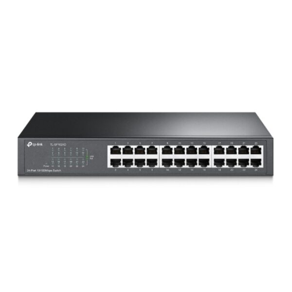 TP-LINK Switch TL-SF1024D, 24 port, 10/100 Mbps, Steel Case